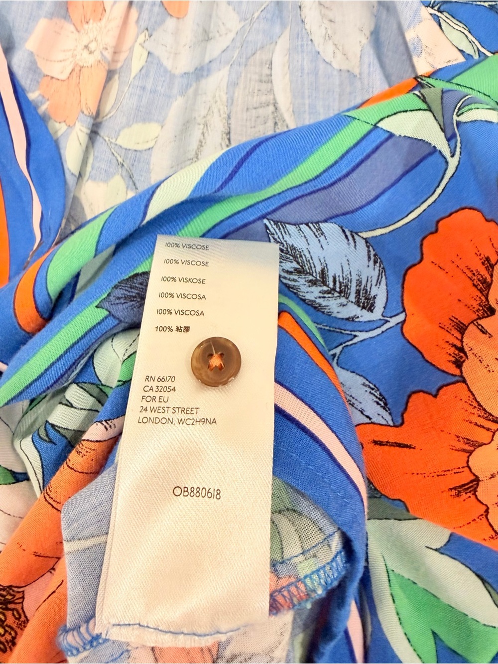 Anthropologie Maeve Elan Scarf Printed Floral Tie Blouse Size 6 - Picture 10 of 11
